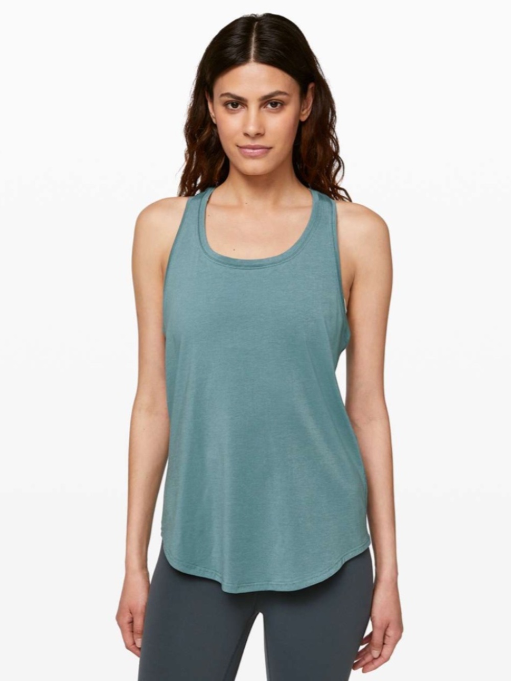 Lululemon Love Tank Pleated Aquatic Green, size 4